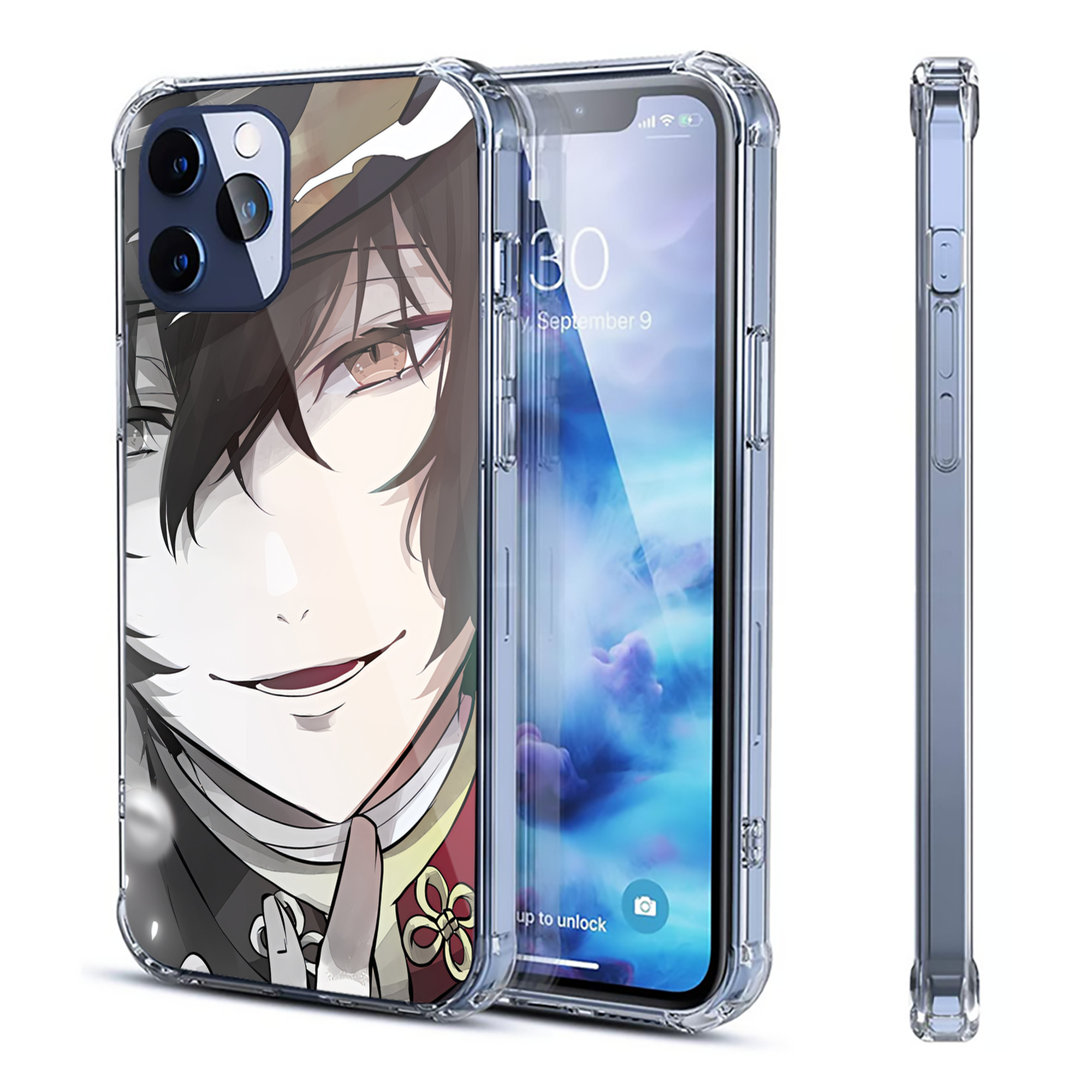 （画像用） 文豪ストレイドッグス Bungo Stray Dogs 【iPhone 12シリーズ対応】透明スマホケース（クリアソフトケース）